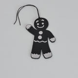 Leather Christmas Gingerbread Man Decoration