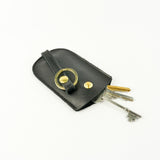 Black Leather Bell Key Holder - Roam