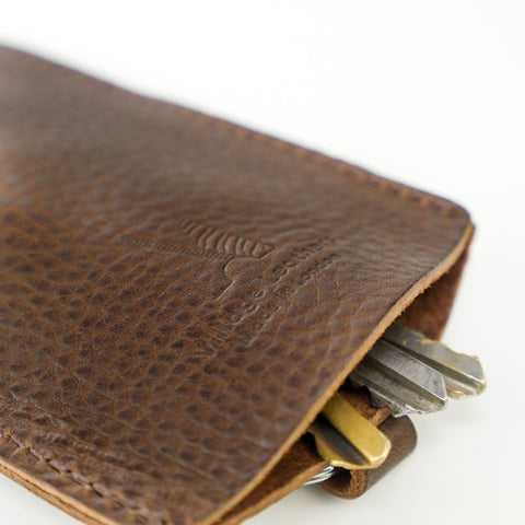 Brown Leather Bell Key Holder
