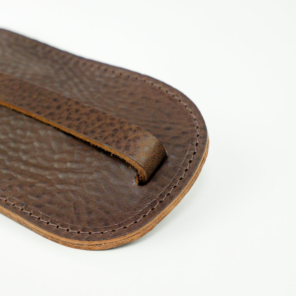 Brown Leather Bell Key Holder Key Holder Case Florentine leather