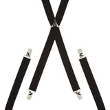 Plain Black Skinny Trouser Braces