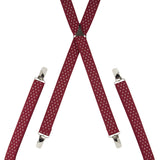 Skinny Polkadot Red Braces