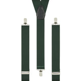 Plain British Racing Green Trouser Braces