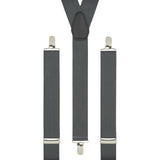 Plain Dark Grey Trouser Braces