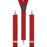 Plain Red Braces