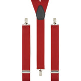 Plain Red Trouser Braces