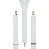 Plain White Trouser Braces
