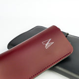 Burgundy Leather Glasses Case - Chroma