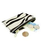 Hair on Hide Zebra Leather Zip Purse - Roam