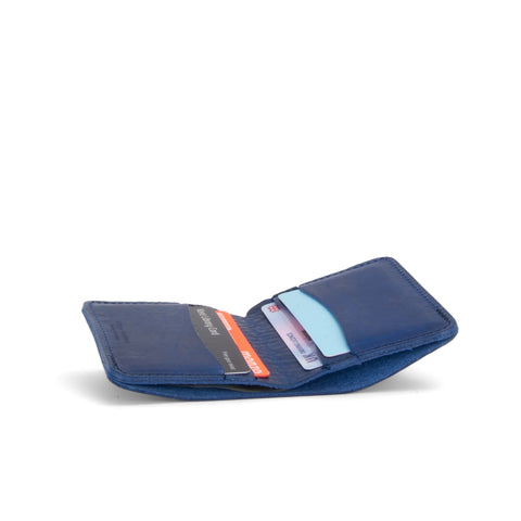 Missouri Cobalt Blue Leather Wallet
