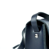 Navy Leather Shoulder Bag - Chroma