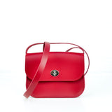 Red Leather Shoulder Bag - Chroma