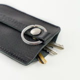 Black Leather Bell Key Holder