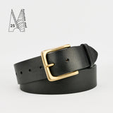 1 3/4" Classic Black Leather Belt