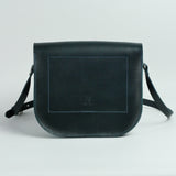 Belle Navy Leather Crossbody Bag