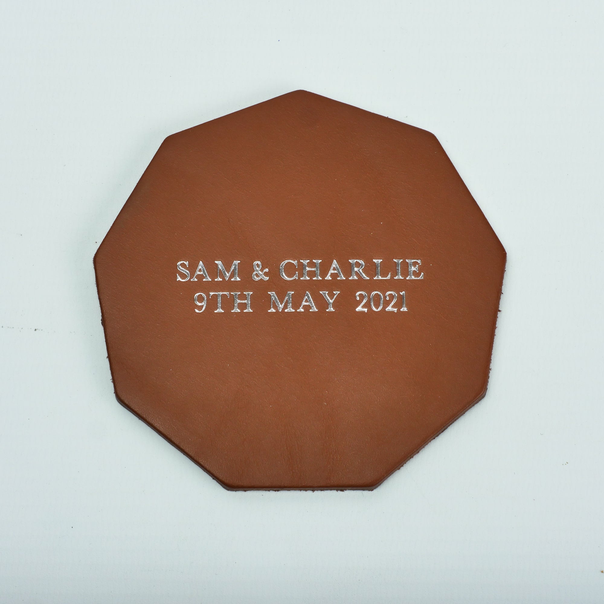 Tan Leather Coasters