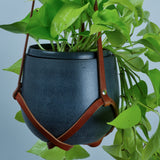 Tan Leather Plant Hanger