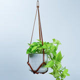 Tan Leather Plant Hanger