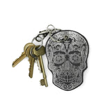 Leather Key Ring - Skull