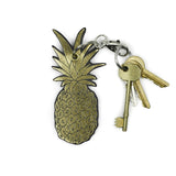 Leather Key Ring - Pineapple