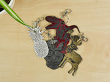 Leather Key Ring - Pineapple