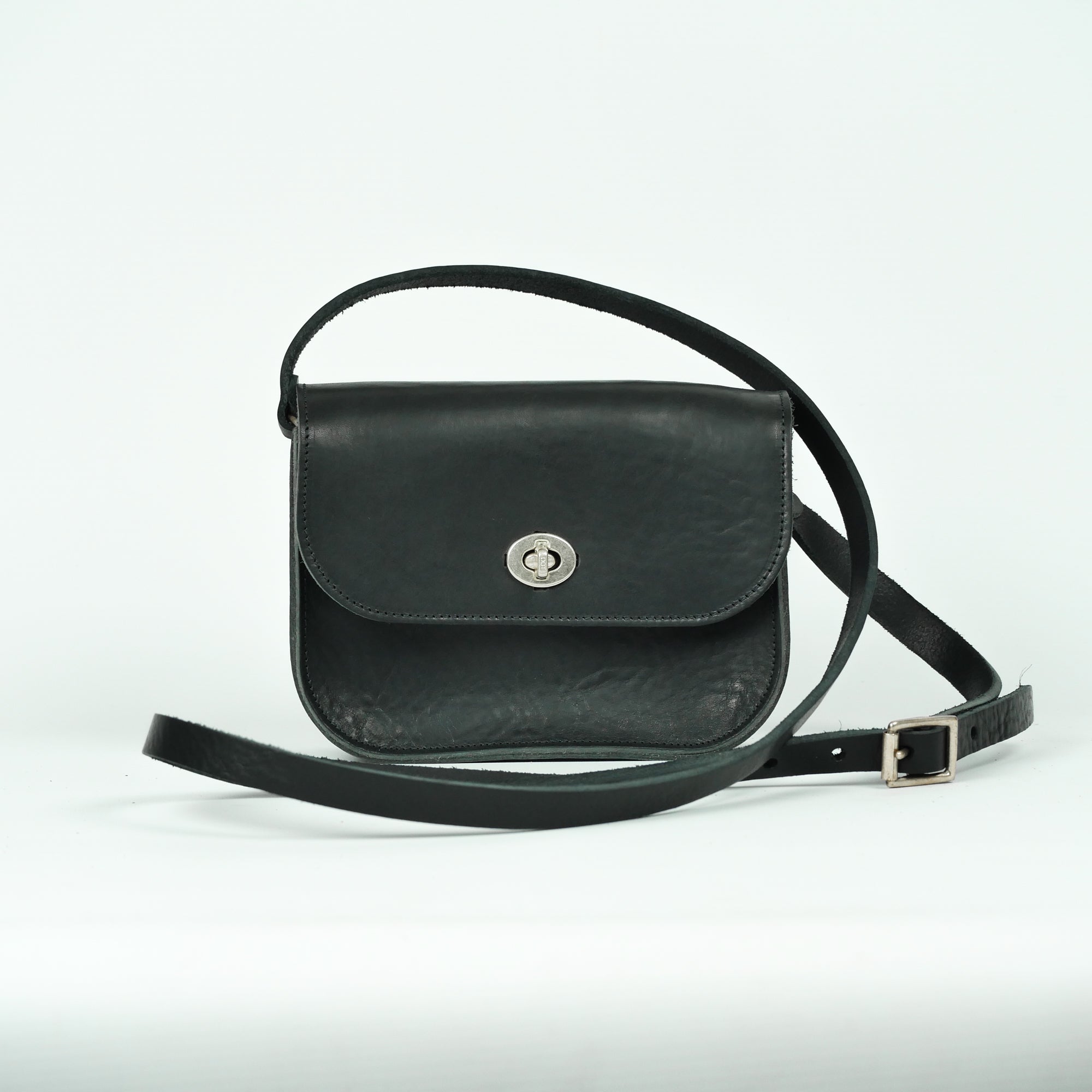 Missouri Black Leather Shoulder Bag