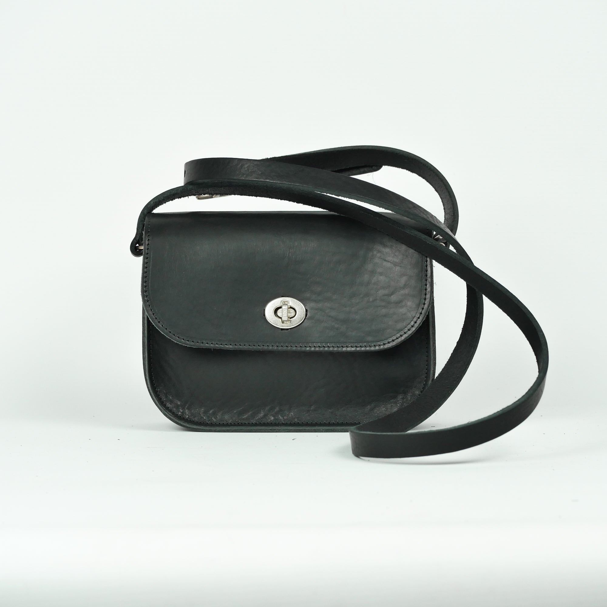 Missouri Black Leather Shoulder Bag