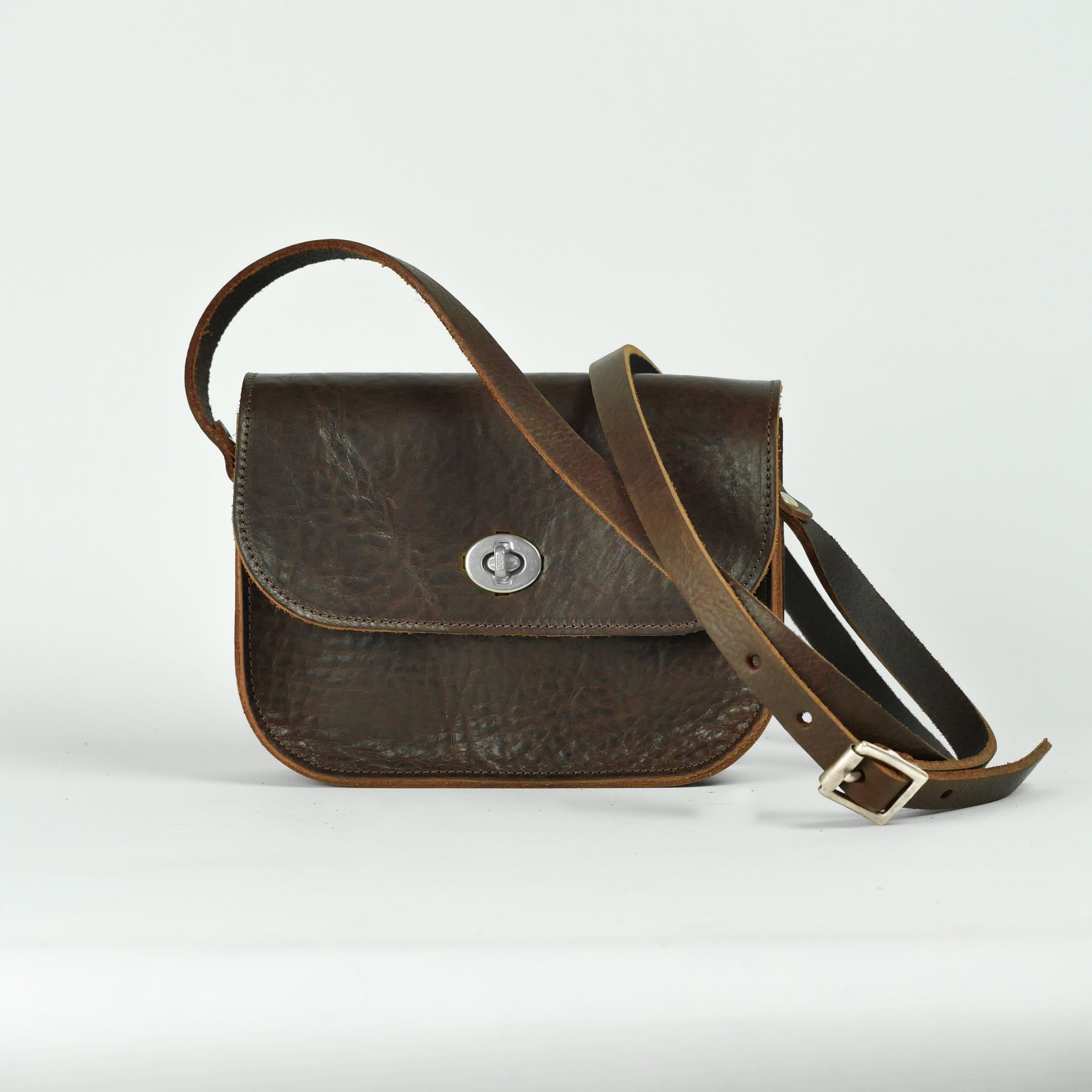 Missouri Brown Leather Shoulder Bag