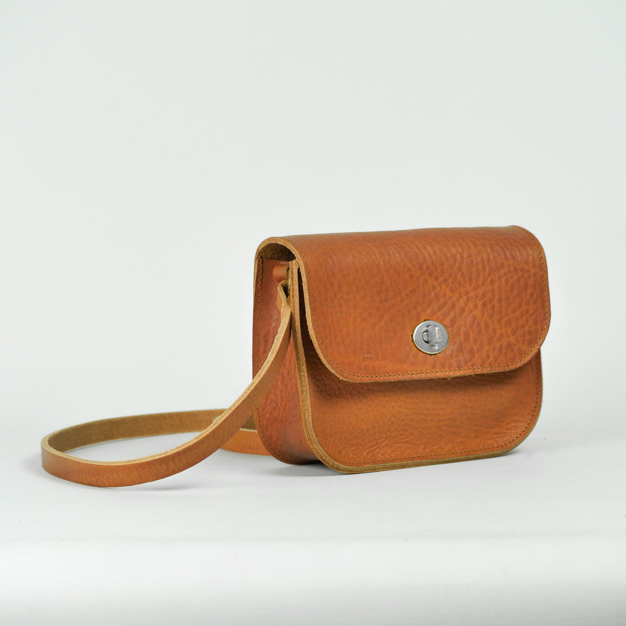 Leather shoulder bag Society