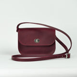 Missouri Burgundy Leather Shoulder Bag