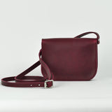 Missouri Burgundy Leather Shoulder Bag