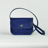 Missouri Cobalt Blue Leather Shoulder Bag