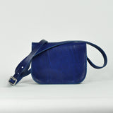 Missouri Cobalt Blue Leather Shoulder Bag