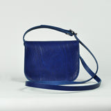 Missouri Cobalt Blue Leather Shoulder Bag