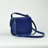 Missouri Cobalt Blue Leather Shoulder Bag