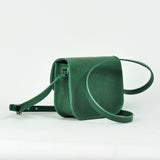 Missouri Green Leather Shoulder Bag