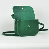 Missouri Green Leather Shoulder Bag
