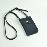 Missouri Navy Leather Neck Pouch