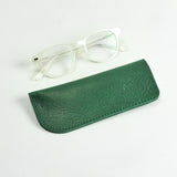 Missouri Green Leather Glasses Case