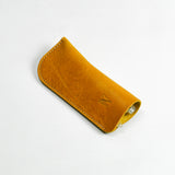 Missouri Mustard Yellow Leather Glasses Case