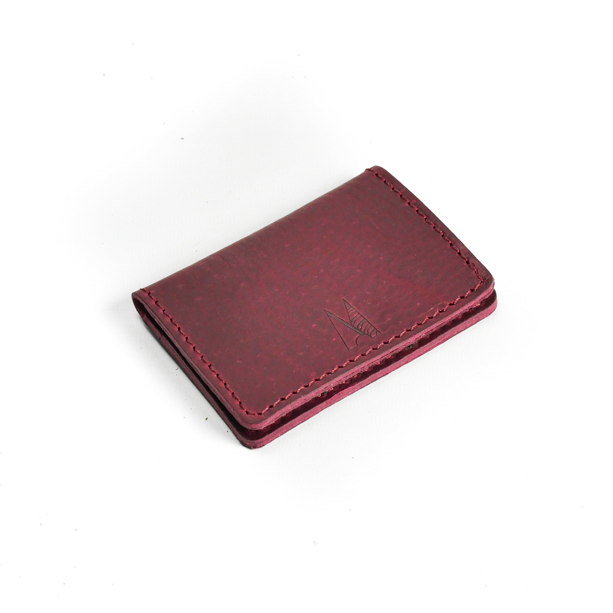 Missouri Burgundy Leather Card Holder