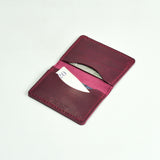 Missouri Burgundy Leather Card Holder