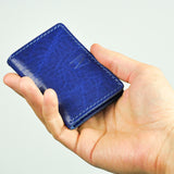 Missouri Cobalt Blue Leather Card Holder
