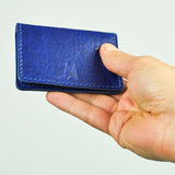 Missouri Cobalt Blue Leather Card Holder