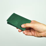 Missouri Green Leather Card Holder