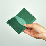 Missouri Green Leather Card Holder
