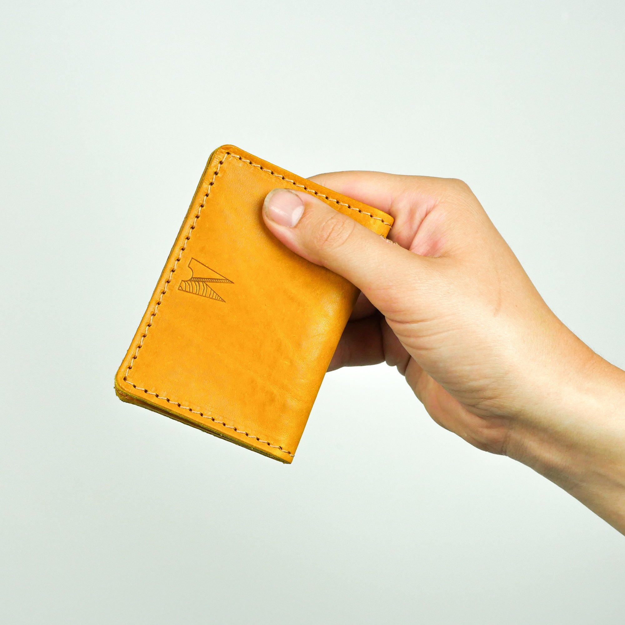 Missouri Mustard Yellow Leather Card Holder