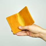 Missouri Mustard Yellow Leather Card Holder