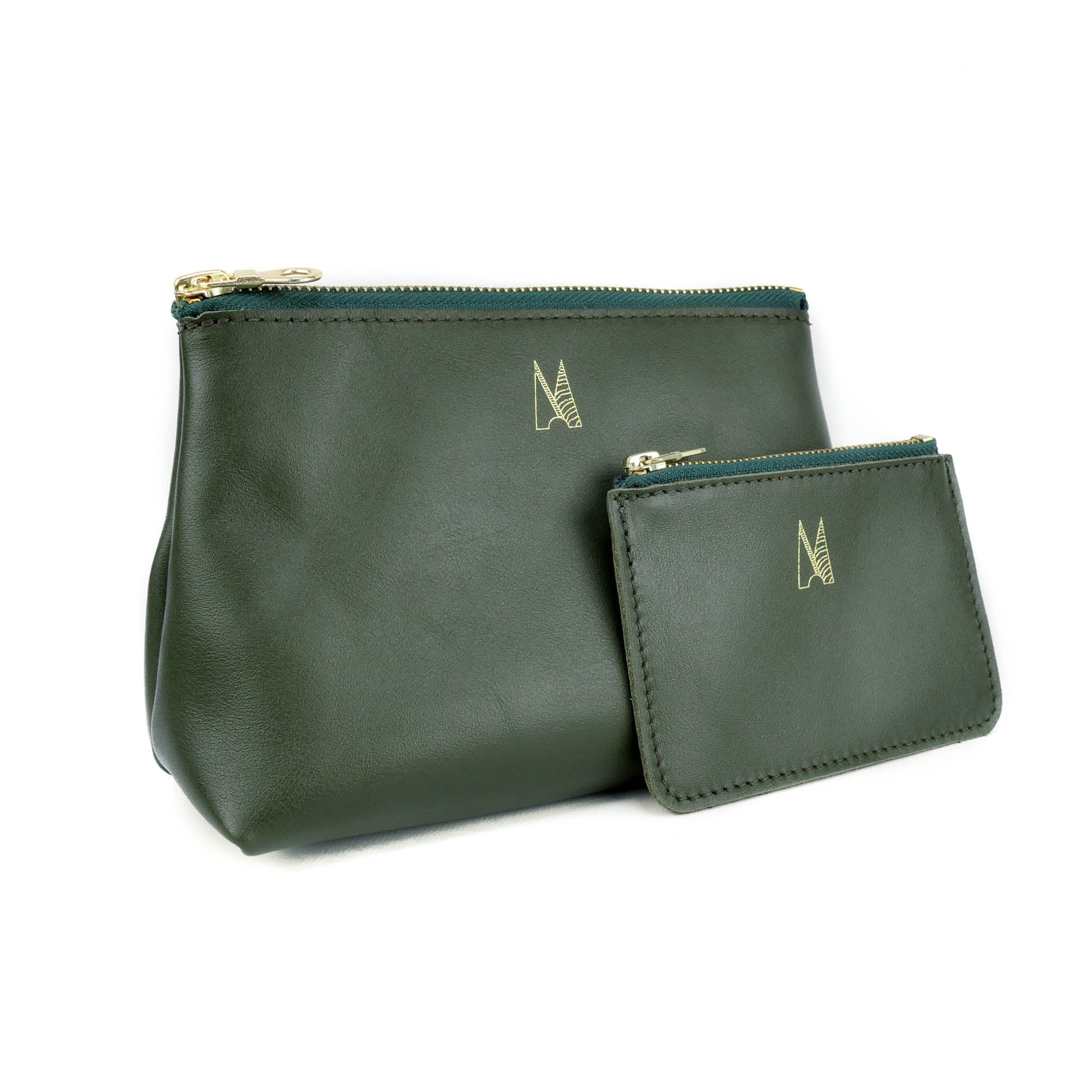 Olive Green Leather Travel Bag - Roam