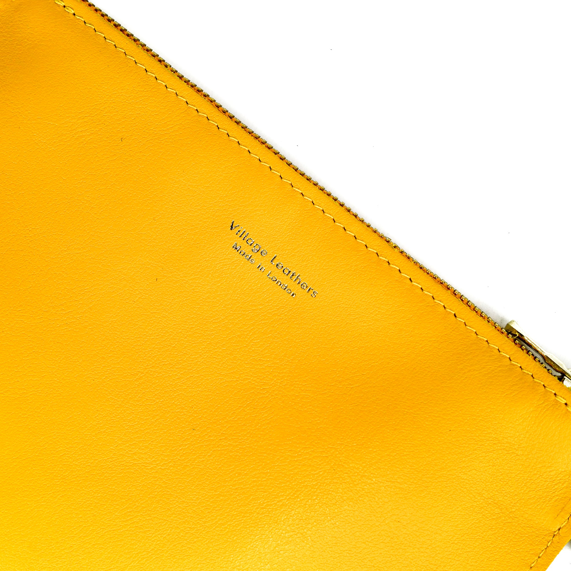 Yellow Leather Wristlet Bag - Roam